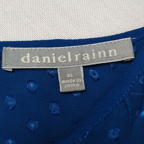 Daniel Rainn Women's Blue Embellished Top Blouse Size XL - Picture 11 of 12